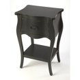 thumbnail image 1 of Butler Specialty Company Rochelle 1 Drawer Wood Nightstand - Black, 1 of 7