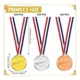 thumbnail image 3 of 100 Piezas de PláStico para NiñOs Medallas Medallas Oro Plata Bronce Medallas para Fiestas, Juegos, Deportes, 3 of 5