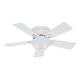 thumbnail image 5 of Hunter Fan Company Conroy 42 Inch Low Profile Ceiling Fan with Light, Snow White, 5 of 5