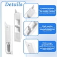thumbnail image 4 of 6 Pcs Window Tilt Latch Pairs, White Spring Loaded Latch Replacement Sliding Locks Plastic Construction Snap-in Latches Pairs Window Parts and Hardware for Home Windows Accessories, 4 of 7