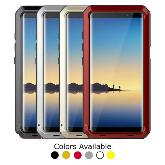 Gorilla Aluminum Metal Samsung Galaxy Note 8 Case (Black) Heavy Duty Military Grade Shockproof and Scratch Resistant Protection, Rugged Outdoor Travel