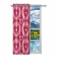 thumbnail image 2 of MKHERT Cute Hearts Pattern Blackout Window Curtain Drapes Bedroom Living Room Kitchen Curtains 52x84 inch, 2 of 2