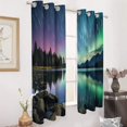 thumbnail image 2 of Aurora Starry Sky Blackout Curtains for Bedroom Curtains Insulated Room Darkening Window Drapes for Living Room, 2 of 7