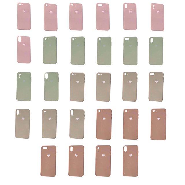 Replacement For iPhone 6/6S/7/8/XR/X/XS/XS Max Phone Case Heart Mobilephone Holder Protector