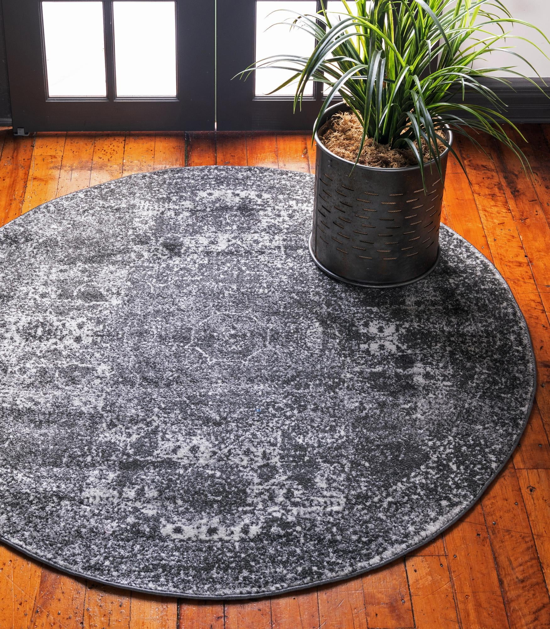 3 Ft Round Pink Low-Pile Rug Perfect for Kitchens Dining Rooms Rugs.com Dover Collection Rug