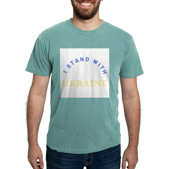 CafePress - Solidarity With UKRAINE T Shirt - Mens Comfort Colors Shirt