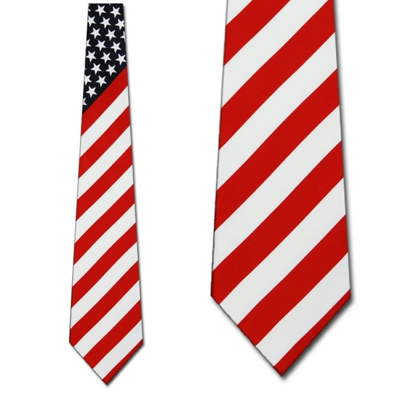 Giant U.S. Flag Necktie Mens Tie