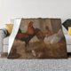 thumbnail image 1 of Fotbe Oil Painting Chicken And Duck Manta de Franela con Estampado, Manta Ultrasuave para Cama, Sofá, Auto, Hipoalergénica y Antibolitas-40"x30", 1 of 6