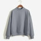 thumbnail image 5 of Gibobby Blusa Manga Larga Mujer Sudadera de terciopelo de manga larga con cuello y cuello redondo para mujer（Gris, XXL), 5 of 5