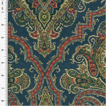 Designer Cotton BlueRed Anatalya Paisley Print Home Decorating Enchanting Designer Decorator Fabric Designer Cotton BlueRed Anatalya Paisley Print Home Decorating Enchanting Designer Decorator Fabric