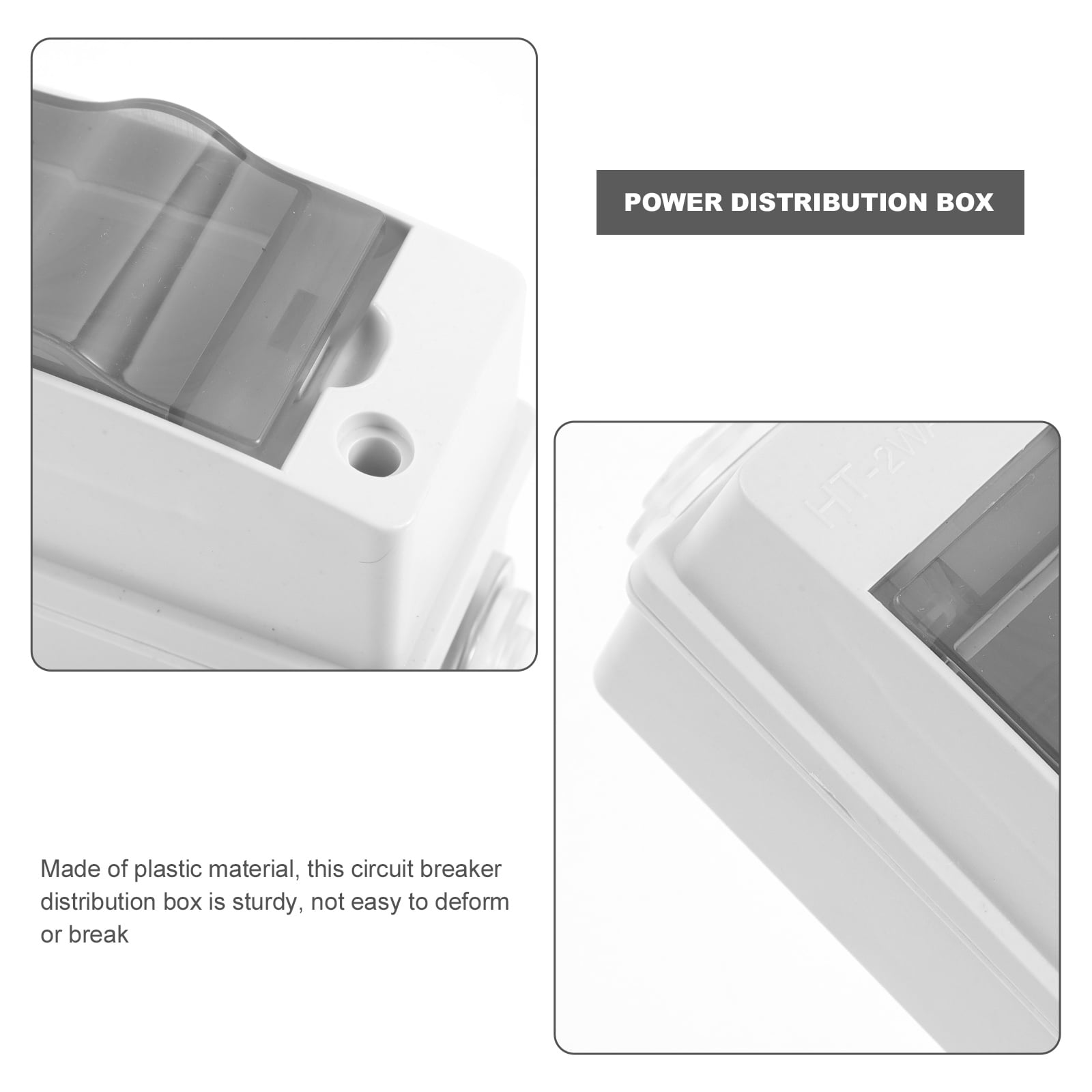 Circuit Breaker Box Indoor Power Distribution Box Weatherproof Circuit Breaker Protection Box