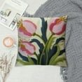 thumbnail image 2 of Nawypu  Farmhouse Tulip Tufted Throw Pillow Cover Spring Floral Pillowcase Soft Square Cushion Case for Sofa Couch Bed Chair, 2 of 5