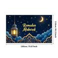 thumbnail image 3 of Ramadan Mubarak Banner Islamic Eid Decoration Backdrop Home Party Decor Lantern Display Celebration Festive Arabic Style Background Blessed Ramadan Wishes, 3 of 4
