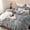 05 - Gray (No Comforter), variant on Fluffy Flannel Duvet Cover Set - Faux Fur Comforter Cover King Size, Gray Warm Plush Bedding for Winter, 3-Piece Set with Zipper Closure (104"x90") and 2 Pillow Shams