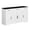 White and black double, variant on SOLLED Modern Farmhouse 55" Buffet Sideboard Kitchen Storage Cabinet with 3 Sliding Drawers, 4 Adjustable Shelves, Coffee Bar for Living Room Hallway, Brown White