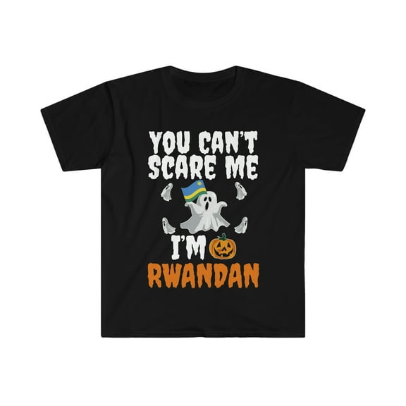 Can't scare I'm Rwandan Halloween Unisex T-shirt S-3XL Rwanda