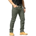 thumbnail image 2 of Lightweight Water Resistant Tactical Work Pants for Men 4 Way Stretch Ripstop Multi Pocket, L, 2 of 8