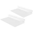 thumbnail image 1 of OULII 2Set Plastic Wall Shelves Slatwall Shelves Rectangular Shoe Display Home Shopping Mall, 1 of 8
