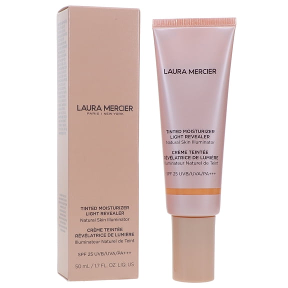Laura Mercier Tinted Moisturizer Light Revealer Natural Skin Illuminator Broad Spectrum SPF 25 Sunscreen 2W1 Natural 1.7 oz