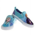 thumbnail image 3 of Disney Frozen Toddler Girls' Slip On Canvas Sneakers - Blue, 8, 3 of 6