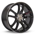 thumbnail image 1 of Rueda RTX Twin 15x6.5 4x100 38mm 73.1mm Negra Maquinada, 1 of 1