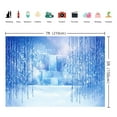 thumbnail image 6 of 7×5FT Photo Backdrop Winter Snow Backdrop Blue Ice Crystal Background for Photography Winter Theme Happy Birthday Banner Birthday Party Supplies, 6 of 6
