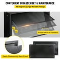 thumbnail image 6 of BENTISM Crawl Space Flood Vent 8" Height x 16" Width x 2" Depth Foundation Flood Vent to Reduce Foundation Damage and Flood Risk, Black, Wall Mounted, for Crawl Spaces, Garages, 6 of 9