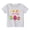 White, variant on HNMKIU Girls Easter Graphic Short Sleeve Crewneck Tee Top Funny Holiday Day Summer Shirt For Kids Grey,4-5 Years