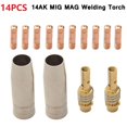 thumbnail image 4 of 14 Pcs Mag Mig-14Ak Consommables de Torche de Soudage Support de Buse de Gaz de Torche, 4 of 5