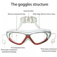thumbnail image 3 of Lunettes de Natation avec Bouchons d'Oreilles pour Hommes et Femmes - Verres Anti-Buée Bretelles Ajustables Lunettes de Natation Imperméables Lunettes de Piscine, 3 of 7