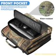 thumbnail image 6 of Zipper Binder with Shoulder Strap 2 inch 3 Ring Waterproof File Folder Organizer Bag 500 Sheet Black Cat with Green Eyes, 6 of 8