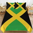 thumbnail image 3 of Jamaica Flag Bedding Set Couple Bedclothes Pillowcase Customized Home Textiles Bed Set for Bedroom Decoration, 3 of 6