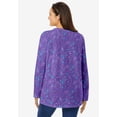 thumbnail image 2 of Woman Within Plus Size Perfect Printed Long-Sleeve Crewneck Tee, 2 of 6