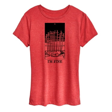 Instant Message - Im Fine Tarot - Women's Short Sleeve Graphic T-Shirt