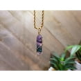 thumbnail image 4 of Crystal Necklace Gold Wire Wrapped Fluorite Healing Crystal Point Choker Necklace, 4 of 11