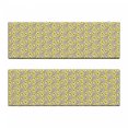 thumbnail image 2 of Taupe Bench Cushion Set of 2, Romantic Lively Meadow Inspired Spring Yard Flowers Feminine Fashion Bouquet, Standard Size Foam Pad and Decorative Cover, Indigo Yellow Taupe, by Ambesonne, 2 of 4