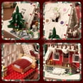 thumbnail image 3 of Art Log House Building Block Set With LED Lights, 2159 Pieces Christmas Toy Set, Scene With Santa Claus, Tree, Deer, for Adults, Boys and Girls, 3 of 9
