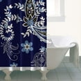 thumbnail image 5 of Classic Retro Boho Curtain 36x72 Inches, Quick-Dry Polyester with Hooks, Floral Paisley Pattern for Artistic Bathroom Style, 5 of 5