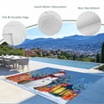 thumbnail image 4 of Fsddascl Blue Snowman Christmas Outdoor Rug for Patio/Deck/Porch, Non-Slip Large Area Rug 4 x 6 Ft, Xmas Tree Snowflake Elk Gifts Indoor Outdoor Rugs Washable Area Rugs, Camping Rug Carpet Runner, 4 of 5