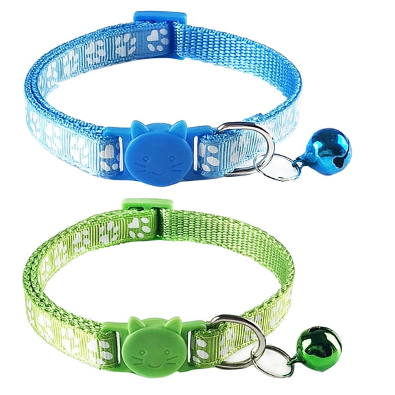 OUNONA 5Pcs Adjustable Pet Bell Collar Durable Neck Jewelry Stylish Cat Accessory in Multiple Colors