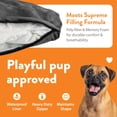 thumbnail image 4 of Sofá para mascotas Moots Premium de polipiel, negro/carbón, pequeño, 4 of 5