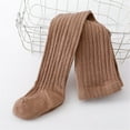 thumbnail image 2 of Pants for Girls Girls Tights Cable Knit Leggings Stockings Footed Tights Toddlers Child Cotton Pantyhose Y2k Pants(Color:Coffee,Size:9-12 Years), 2 of 3