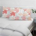 thumbnail image 4 of Red Orange Coastal Body Pillow Cover, Pillowcase Protectors with Zipper, Breathable Decorative Throw Pillow Case Cover, Sea Turtle Nautical Coral Summer Beach Pillow Shams for Couch Sofa 24x36Inch, 4 of 8
