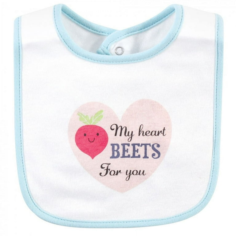 Hudson Baby Infant Girls Cotton Bibs, Dream Come True, One Size