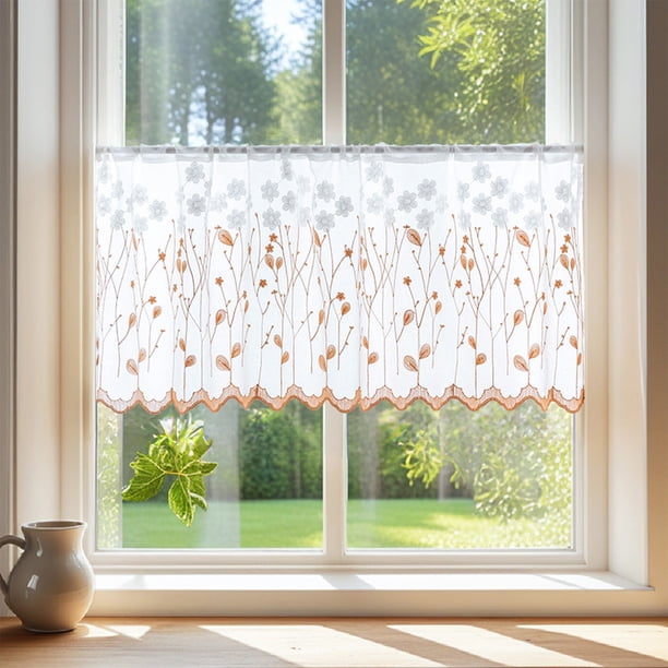 Las cortinas y toallas de gasa bordadas son adecuadas para salas de estar, dormitorios, estudios, comedores y balcones.