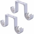 thumbnail image 1 of Hongchun 2 Ceiling bracket White bracket Double curtain rod bracket Aluminum curtain rod bracket, 1 of 5