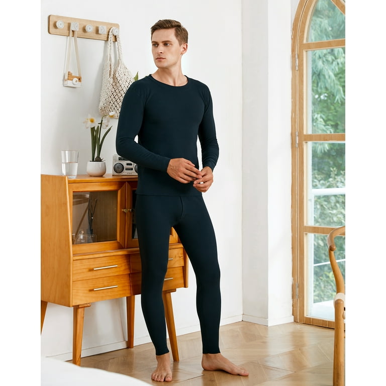 INNERSY Thermal Underwear for Men Long Johns Sets Shirts & Pants Mens  Thermals (S, Dark Turquoise)
