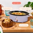 thumbnail image 2 of Beautiful 2.5 Qt Dip and Serve Manual Slow Cooker, Lavender by Drew Barrymore, 2 of 11