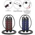 thumbnail image 3 of Adjustable Jump Rope for Workout, Fitness Jump Rope for Men Women and Kids, Speed Jumping Rope for Exercise (Red), 3 of 6