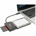 thumbnail image 4 of Tripp Lite by Eaton USB 3.1 Gen 1 (5 Gbps) USB-C to CFast 2.0 Card and SATA III Adapter Thunderbolt 3 compatible - 1 x HDD Supported - USB 3.1 Type C - Acrylonitrile Butadiene Styrene (ABS), 4 of 10